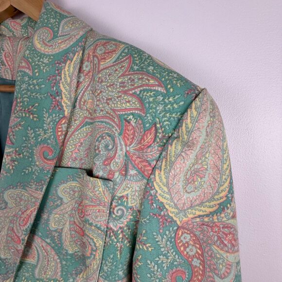 Rare Vintage Boho Paisley Blazer | Indie Artist Retro Unisex Jacket - Picture 12 of 12